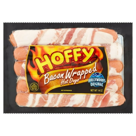 UPC 073183010470 product image for Hoffy Bacon Wrapped Hot Dogs, 14 Oz. | upcitemdb.com
