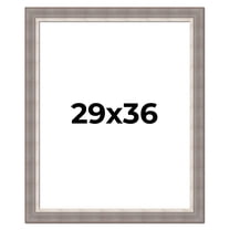 29x36 Frame Grey Real Wood Picture Frame Width 2.75 Inches | Interior Frame Depth 0.5 Inches |