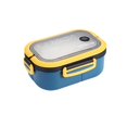 thumbnail image 1 of Kearding Fiambrera con aislamiento de alimentos, contenedor de almacenamiento fresco, cajas de horno microondas Bento PP para viajes al aire libre, Mostrada Azul Kearding HA067538-02, 1 of 6