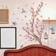 thumbnail image 5 of Calcomanía de pared flor de cerezo pegatinas de pared flores pájaros rosados en rama pegatinas de pared dormitorio sala de estar sofá ventana decoración de la pared, 5 of 6