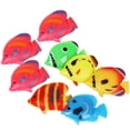 thumbnail image 1 of 8 piezas de peces falsos de colores, modelo de pecera, peces decorativos de plástico, simulación de peces flotantes, decoración, 1 of 5