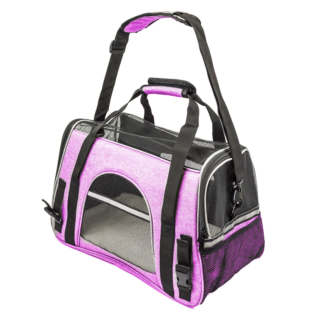 Dog Cat Comfort Travel Crate Tote, Breathable Soft-Sided Pet Carrier Portable Shoulder Bag ...