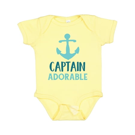 

Inktastic Captain Adorable Boat Anchor Sailor Sailing Gift Baby Boy Bodysuit
