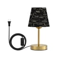 thumbnail image 3 of Adjustable 3-Color Light Desk Light Vintage Bronze Table Lamp For Bedroom Office Living Room Simple Line Drawings Of Faces Eyes & Lips, 3 of 9