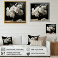 thumbnail image 4 of Designart "Monochrome Blooms: Still Life Chrysanthemums" Chrysanthemums Floater Framed Canvas Prints, 4 of 5