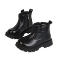 thumbnail image 6 of CYRBOKO Girls Ankle Boots, Non-slip Holiday Casual Winter Girls Booties Girls Shoes Black Size 2.5 (Big Kids), 6 of 7