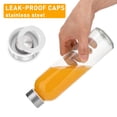 thumbnail image 4 of Botellas de agua de vidrio Sursip de 540 ml con tapa, juego de 12, 4 of 9