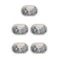 thumbnail image 2 of Youkk Bathroom Rugs Water Absorbent Floor Bath Mat Carpet Planter Oval 40x60cm 5Set, 2 of 6