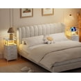 thumbnail image 2 of FURRIFIC Buro para Recámara con Estación De Carga, Mesa de Noche para Recámara con 2 Enchufes y 2 Puertos USB, Mesita De Noche, Muebles para Recamara, Mesa Auxiliar,Buro para Dormitorio y Sálon, 2 of 7