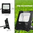 thumbnail image 4 of Foco de luz LED de 15w, foco de luz para exteriores, control de aplicaciones Bluetooth, 16 millones de colores y 20 modos, reflector LED inteligente, luz de foco para exteriores Ip66 Feliz Sencillez, 4 of 5