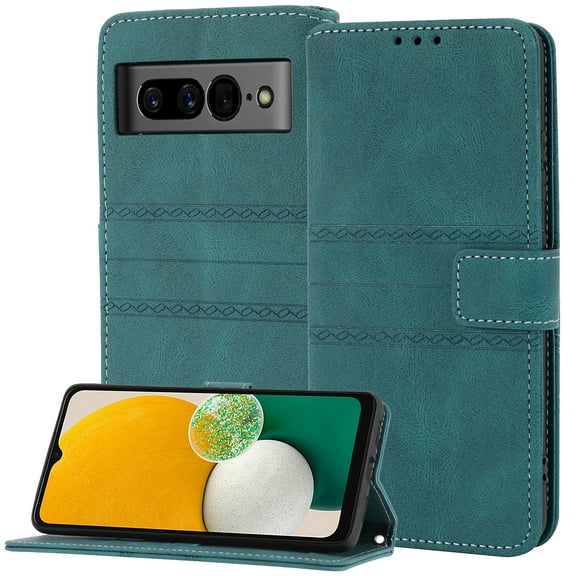 AllyTech Phone Case for Google Pixel 7 Pro, PU Leather Flip Leather Wallet Case with Card Slots Holder Magnetic Closure Protective Case for Google Pixel 7 Pro 2022 Released, Darkgreen