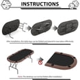 thumbnail image 5 of 8 Player Oval Poker Game Table, 82" Poker Tables with Collapsible Legs, Padded Rails & Cup Holders, Portable Poker Table for Texas Holdem Poker and Blackjack, 5 of 8