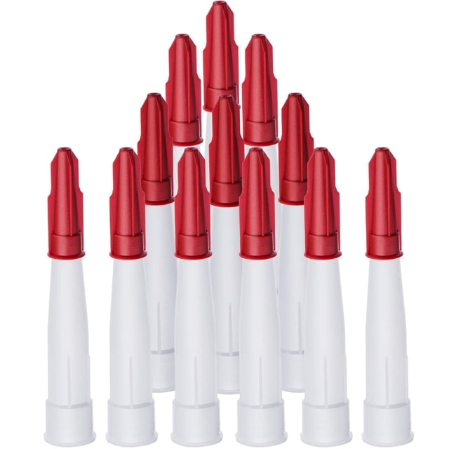 Professional Sealing & Grouting Tool Kit: 20 White Sharp PE Nozzles + 20 Red Caps for Window/Door Sealing, Ceramic Tile & Glass Adhesive Application – Durable, Compact, Easy-to-Use BC-P016 Glue