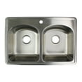 thumbnail image 5 of Transolid K-Mtdd33229-1 Meridian 33" Drop In Double Basin Stainless Steel Kitchen Sink -, 5 of 6