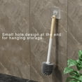 thumbnail image 5 of Toilet Brush Holder with Flexible Rubber and Slit Brush Heads, Adhesive Mounted Wall Shelf for Bathroom Organization, Hygienic Cleaning Caddy for Sink and Bathtub, Topliu, 5 of 8