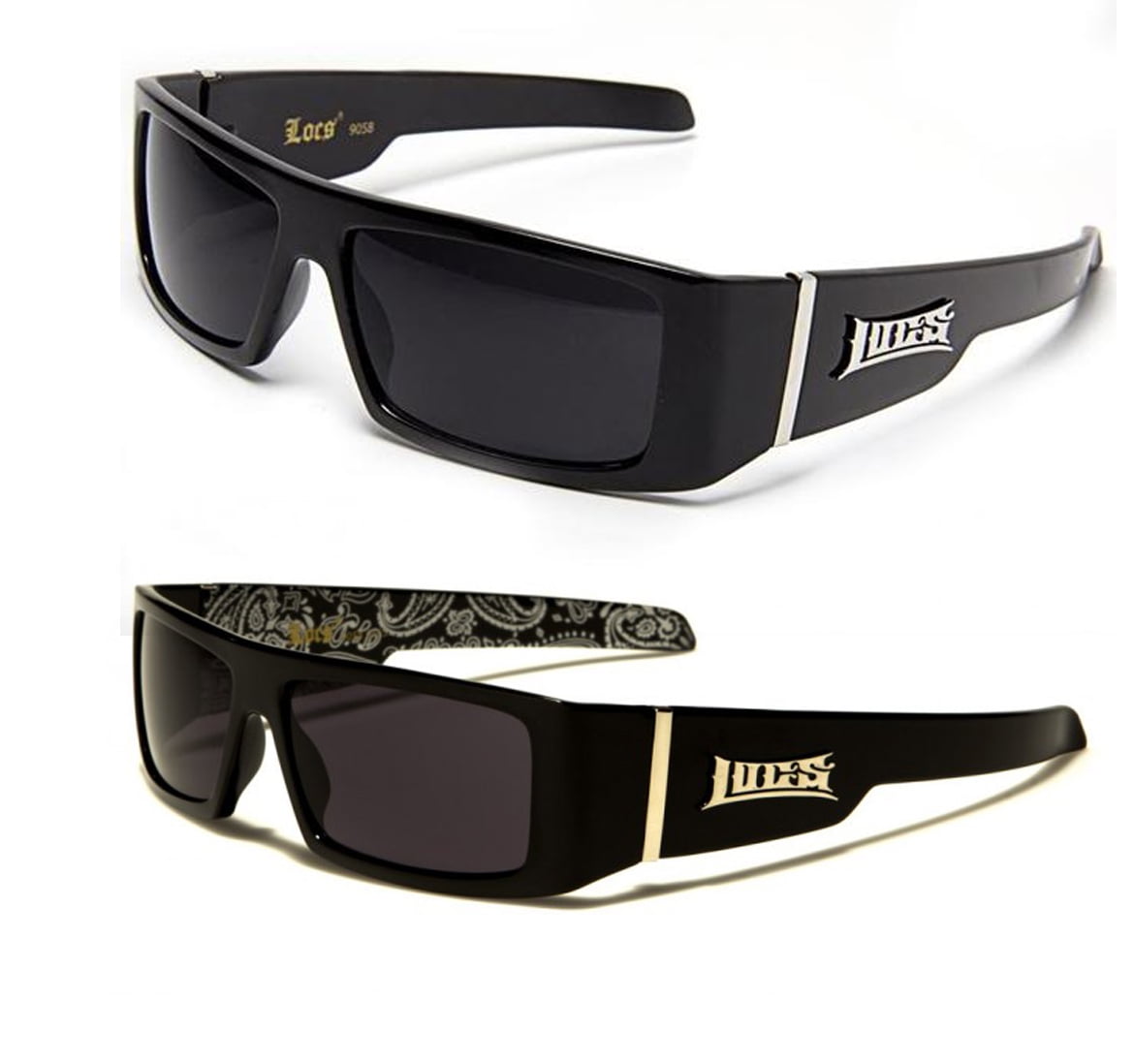 LOCS Hardcore Gangster Sunglasses Classic Lowrider Biker Cholo