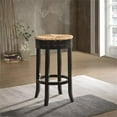 thumbnail image 2 of Carolina Classics Irving 30" Swivel Rush Seat Bar Stool in Espresso, 2 of 4