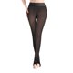 thumbnail image 1 of Gibobby Mallas Afelpadas Color Las mujeres usan leggings permeables a la más pantalones de terciopelo con L desnuda y pantimedias gruesas (Negro, L), 1 of 4