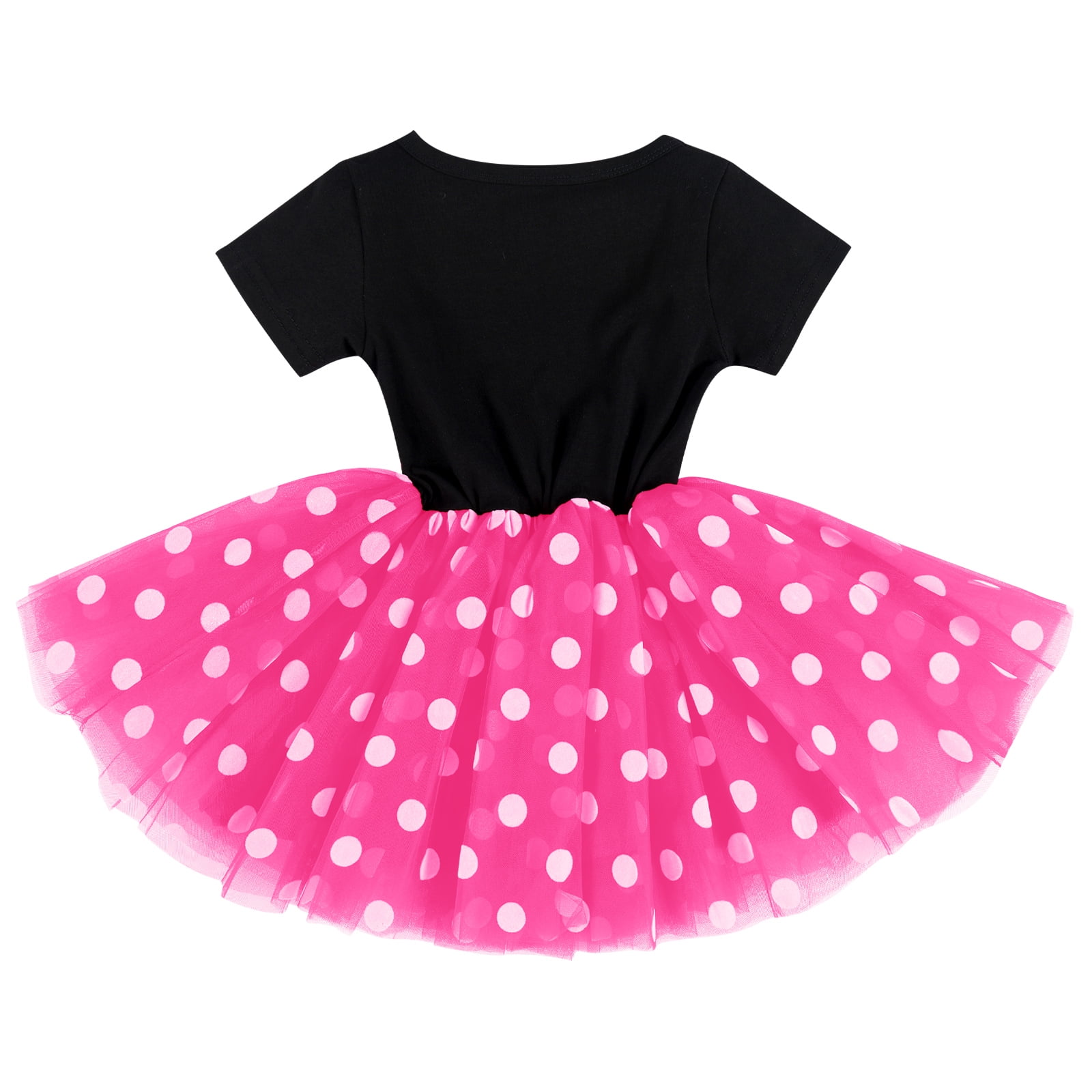 IBTOM CASTLE Baby Girls 1st 2nd Birthday Clothes Mouse Polka Dots One Sequin Tutu Princess Dress Cake Smash