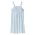thumbnail image 2 of Oksale Lace Trim Chemise Sleep Dress for Women Plus Size Slip Night Gown with Bow Dector Sexy Sleeveless Fashion Mini Loungewear Lingerie Light Blue XXL, 2 of 6
