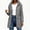 Gray, variant on Women Mid Length Hooded Rain Coat Full Zip Snap Button Waterproof Drawstring Waisted Windproof Casual Outdoor Jacket for Hiking Travel Daily Navy Jackets for Women Zip up Hoodie L