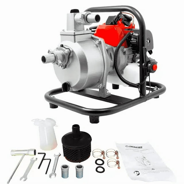 Motobomba Autocebante Shiraiwa SHWP35 De 1.5 Hp 1X1 A Gasolina 4T