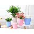 thumbnail image 2 of maceta de flores de plástico ondulado helado maceta de flores suculentas l blanco Sunnimix Self Watering Flower Pot, 2 of 8