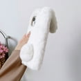 thumbnail image 4 of Allytech Rabbit Faux Furry Case Cover for Apple iPhone 14 Pro Max 6.7", Girly Fluffy Faux Fur Protective Anti-Scratch Bunny Case for Girls Women - White, 4 of 7