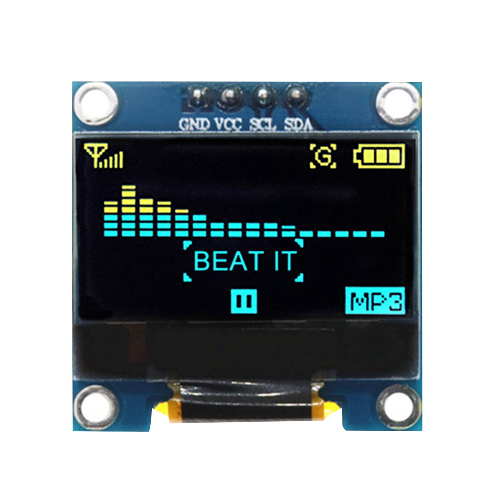 OLED LED Display Module Wide Angle I2C 