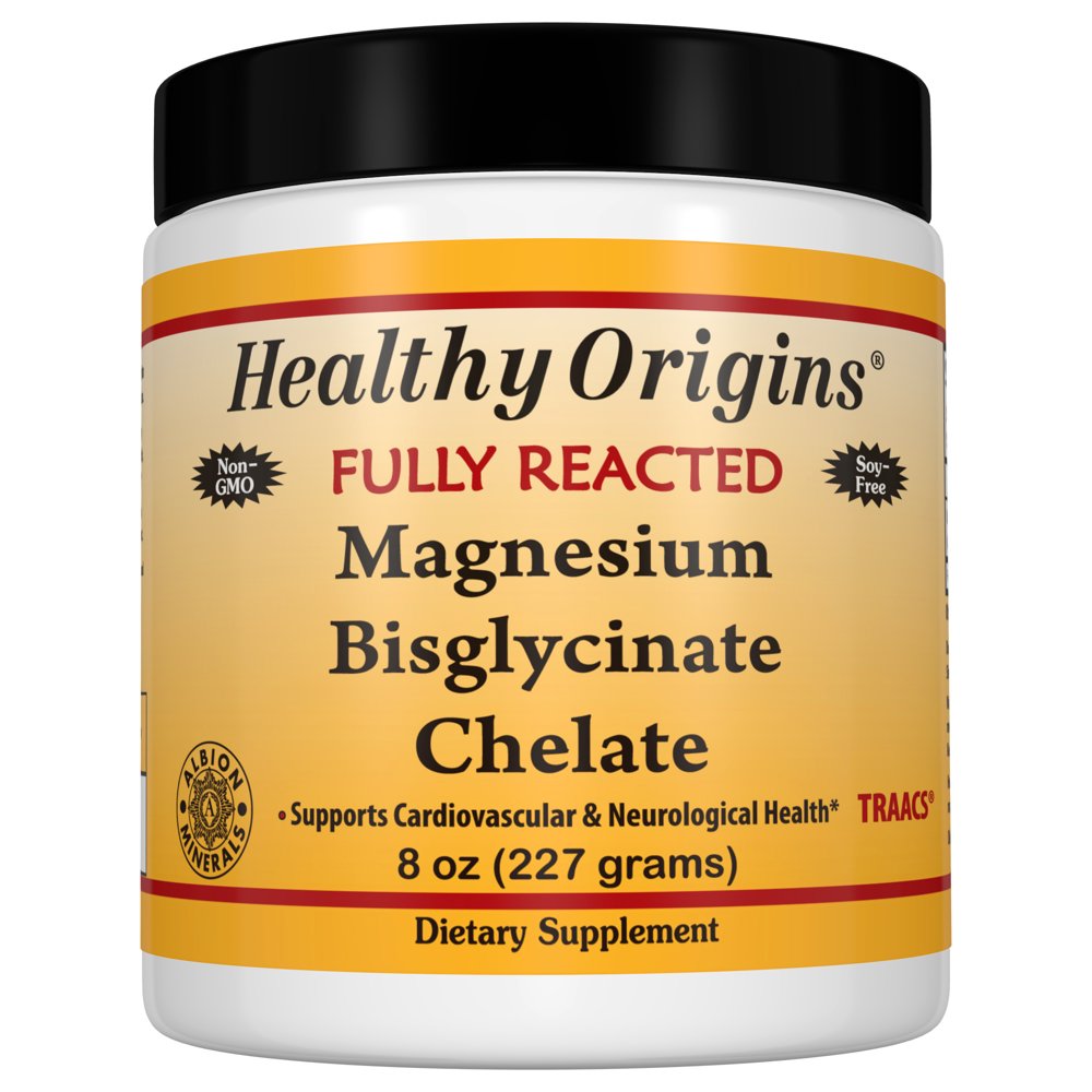 Healthy Origins Magnesium Bisglycinate Chelate (Albion Minerals), 8 Oz