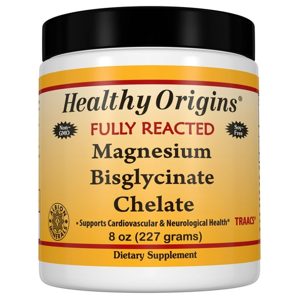 Healthy Origins Magnesium Bisglycinate Chelate (Albion Minerals), 8 Oz