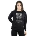 thumbnail image 4 of Harry Potter Womens Wanted Bellatrix Lestrange Sweatshirt, 4 of 7