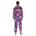 thumbnail image 4 of FORMRS Onesies Pajama for Adults Unisex Hoodie Winter Jumpsuit One Piece Sleepwear, Sizes S-2XL, Vibrant Art Flowers, 4 of 7