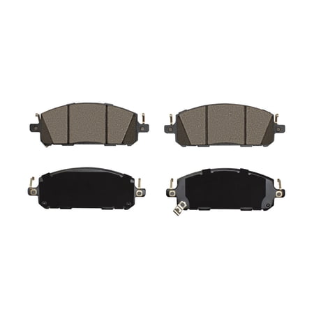 KarParts360 For Mitsubishi Outlander 2022 2023 2024 2025 Disc Brake Pads | 62.1mm/2.44in Outer Height | Mechanical Pad Wear Sensor | 10.6mm/0.42in Inner Overall Thickness | 172.6mm/6.80in Inner Width