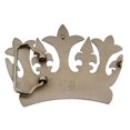 thumbnail image 2 of Royal Crown Belt Buckle RainbownBling Colors Bride Silver Metal Princess Fashion, 2 of 2