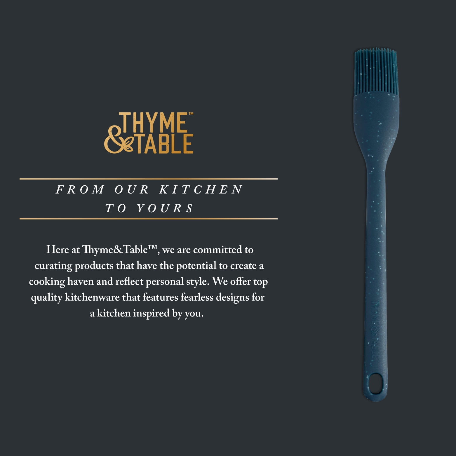 Thyme & Table Silicone 0.70 in Heat-Resistant Basting Brush