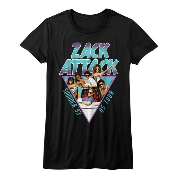 Saved By The Bell Summer Tour 93 Black Women's T-Shirt 2Xl