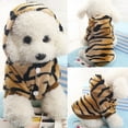 thumbnail image 2 of UDIYO Pet Coat Dog Jacket Puppy Tiger Stripes Hoodie Shirt Winter Clothing Apparel, 2 of 7