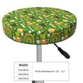 thumbnail image 4 of Disketp traditional Irish colours Funda Redonda para Taburete, Funda de Cojín para Silla de Bar Suave y Elástica-14 inch, 4 of 7