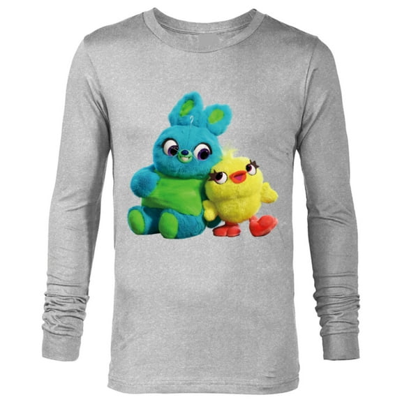 Disney Pixar Toy Story 4 Ducky and Bunny Plush Pals T-Shirt - Long Sleeve T-Shirt for Men - Customized-Athletic Heather