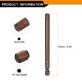 thumbnail image 2 of Punta de destornillador hexagonal Uxcell 6mm(H6) 1/4" Hex Shank 4"(100mm) Acero S2 Magnético, 2 of 7