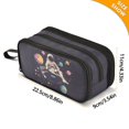 thumbnail image 4 of FORMRS Pencil Case with 3 Compartments Zipper Pouch, Elementary School Level and up, Pink Record, 4 of 8