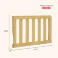 thumbnail image 3 of Dream On Me Convertible Crib Toddler Guard Rail in Natural, Converts Cribs to Toddler Beds, 3 of 6