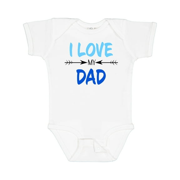Inktastic I Love My Dad Fathers Day Boys or Girls Baby Bodysuit