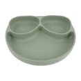 thumbnail image 1 of OULII Baby Plate with Suction Divided Design 1 Set Green, 1 of 7