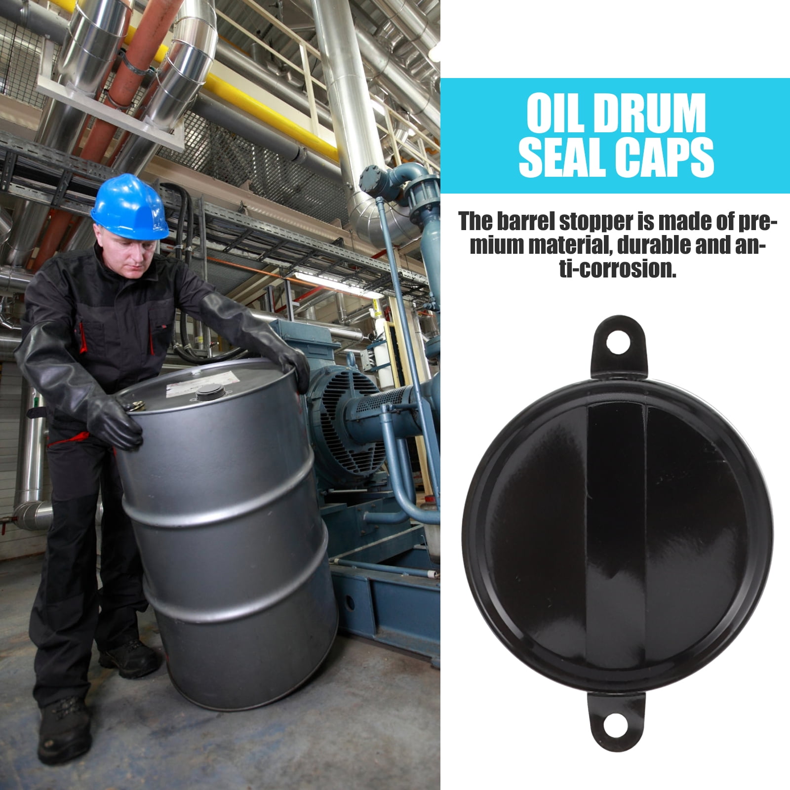 Oil Drum Seal Cover Metal Bung Caps for 55 Gallon Iron Covers Barreled  Water Proof - Walmart.com, image size:1600x1600