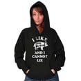 thumbnail image 4 of Like Pig Butts Cannot Lie Bacon Lover Unisex Plus Fleece Graphic Hoodie Brisco Brands 2X, 4 of 5