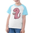 thumbnail image 4 of RXIRUCGD 2025 Vêtements d'Été pour Enfants Tout-Petits Garçons Filles Mode Mignon Col Rond Imprimé Manches Courtes Haut, 4 of 7