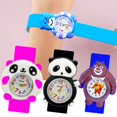 thumbnail image 2 of Reloj de dibujos animados de oso Panda en 3D para niños, pulsera circular de muñeca, relojes para niños, niñas, niños, reloj de tiempo de estudio para niños, regalo de Navidad para bebés Gao Jinjia LED, 2 of 2