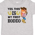 thumbnail image 4 of Inktastic Yes, This is My First Rodeo- Cowgirl in Hat and Boots Girls Toddler T-Shirt, 4 of 5